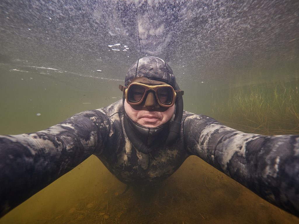 ice freediving lisci rybník liščí hrádecký kristinin hrádek 