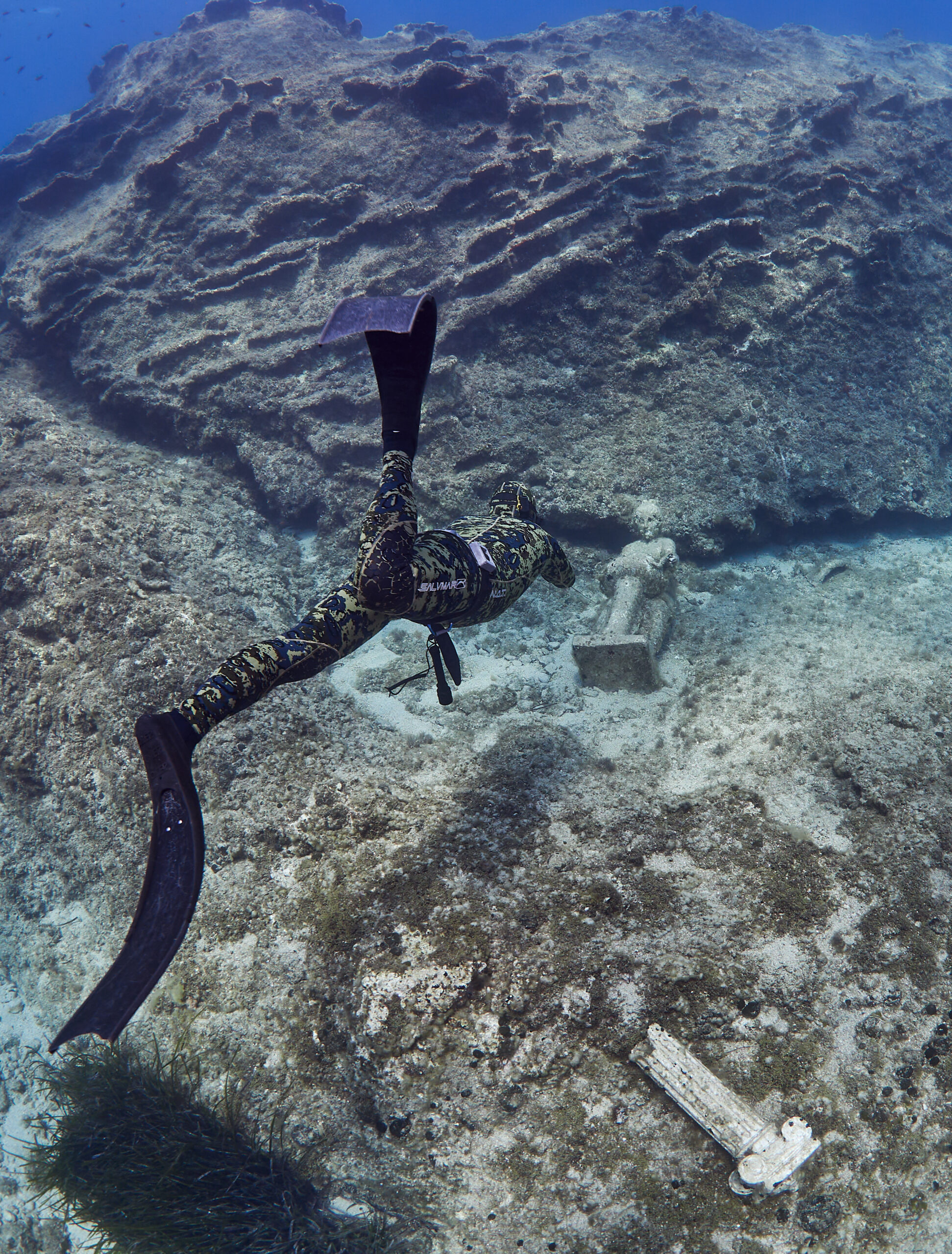 Freediving Yacht Greece Ionian sea diving underwater jónské moře pod hladinou 