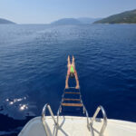 Freediving Yacht Greece Ionian sea diving underwater jónské moře pod hladinou