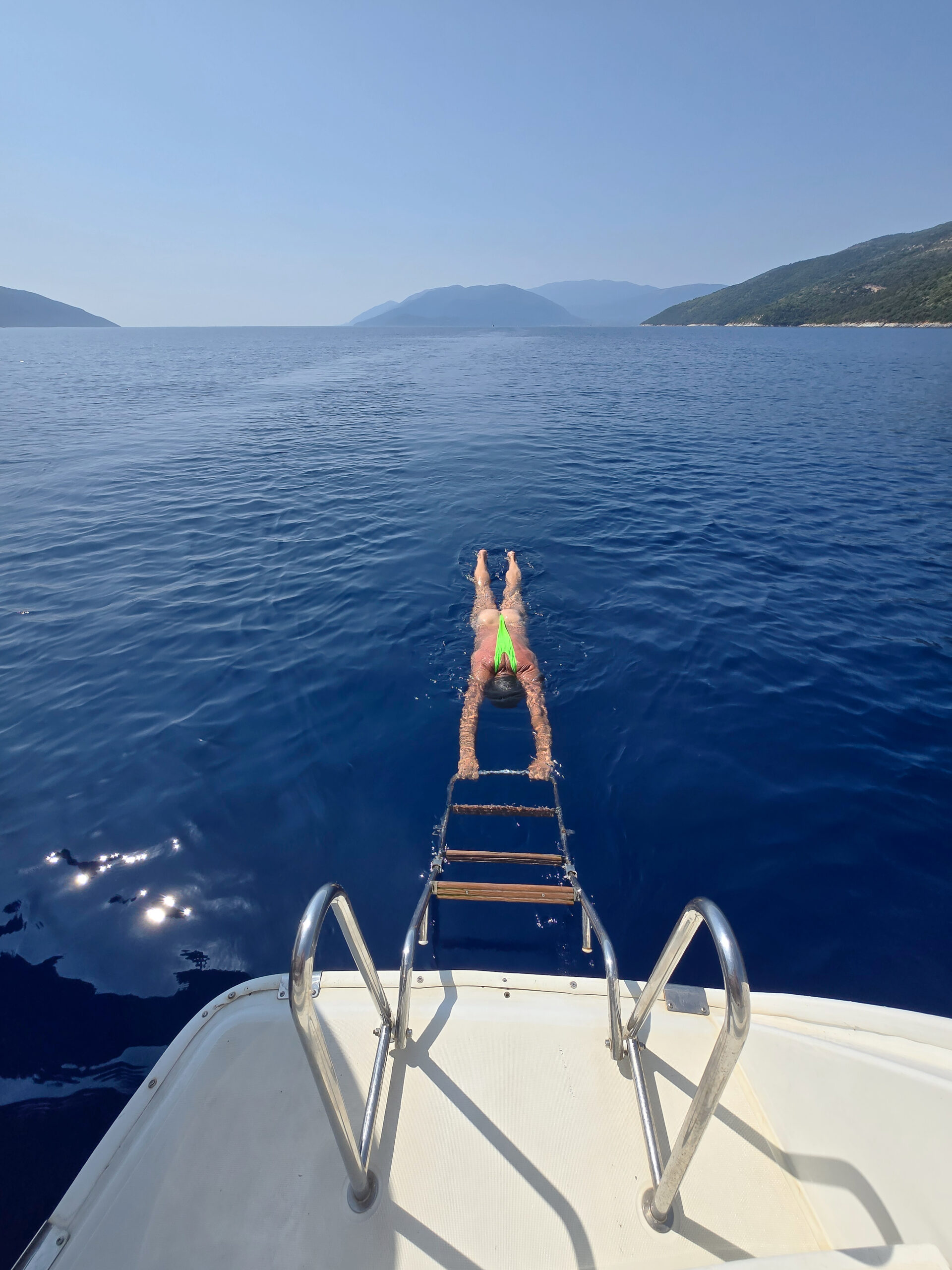 Freediving Yacht Greece Ionian sea diving underwater jónské moře pod hladinou 